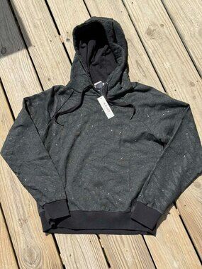 Ariat glitter Black Speckled Hoodie Western Cowgirl Athleisure Minimalist 3306